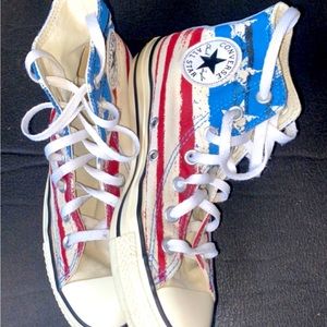 Red white and blue Converse Chuck Taylor All Star